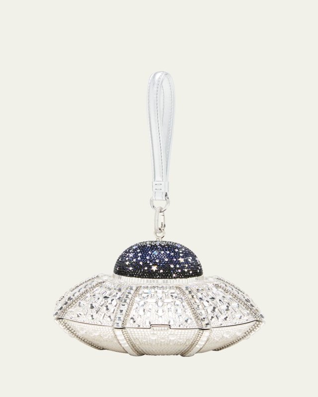 UFO Orbiter Clutch Bag With Removable Wristlet Strap